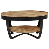  Klubska mizica masivni neobdelani mangov les 65x32 cm | Shoptok.si
