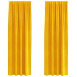  Zavjese za zamračivanje 2 pcs Žuta 140 x 260 cm Baršun | shoptok.hr