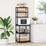 vidaXL Kuhinjska polica Crni hrast 60 x 40 x 168 cm Konstruirano drvo Cijene