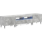  3-dijelni LED TV kabinet Betonska siva Konstruirano drvo | shoptok.hr