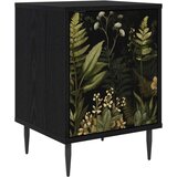  Noćni ormar RHENEN Crni hrast 36 x 33 x 51 cm Konstruirano drvo | shoptok.hr
