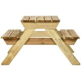  Stol za piknik s klupama 110x123x73 cm od impregnirane borovine | shoptok.hr