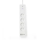 Napajalni trak s povezavo Wi-Fi 4 vtičnice 3680W 2m s 4 priključki USB, (5000310031)