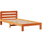  Krevet s regalom za knjige bez madraca 75 x 190 cm od borovine | shoptok.hr