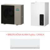 Fujitsu WPEG100KRF+WSEP100KR3 Monobloc R32 (10kW/1 fazna) toplotna črpalka s hidro enoto (hidrosplit) + BREZPLAČNA KLIMA 3,5kW 12KNCA - | Shoptok.si