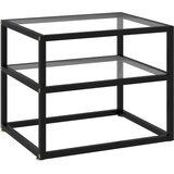 vidaXL Konzolni stol prozirni 50 x 40 x 40 cm od kaljenog stakla | shoptok.hr