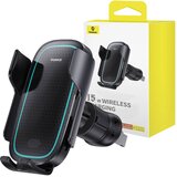 Baseus Nosilec za avto s polnilnikom MilkyWay Pro 15W (črn), (20817282) u