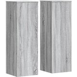 Furnova Stojalo za rastline 2 kosa siva sonoma 33x33x100 cm inž. les, (22014359) | Shoptok.si