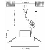  LED prigušiva kupatilska svetiljka LED/10W/230V 3000K-6500K Wi-Fi Tuya IP44 | Eponuda.com
