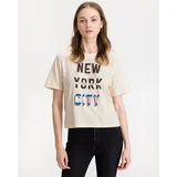 Tommy Jeans New York City Crop Top Bež