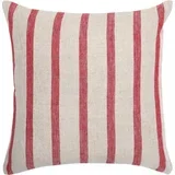 Prevleka za blazino Leo 45 x 45 cm - Linen with red stripes