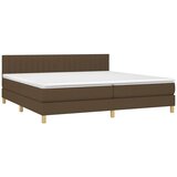 box spring s madracem LED tamnosmeđi 200x200 cm tkanina | shoptok.hr