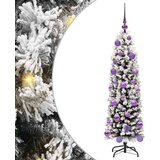 vidaXL Umjetno božićno drvce Zelena 120 cm PVC i čelik i plastika | shoptok.hr