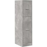 vidaXL Ormarić za lijekove boja betona 30x41x118 cm konstruirano drvo | shoptok.hr