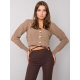 RUE PARIS Sweater-LC-SW-A4.40X-dark beige | Shoptok.si
