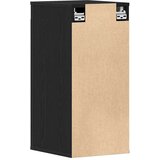 Ormarić Omarica za čevlje črna hrast 32x35x70 cm inženirski les | Shoptok.si