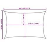  Jedro za zaštitu od sunca 160 g/m² smeđe 5 x 6 m HDPE | shoptok.hr