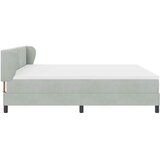  Krevet s opruga kutije Svjetlosiva 200 x 200 cm Baršun | shoptok.hr