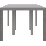  Stol za vrt Svjetlosiva 200 x 100 x 73 cm poliratan | shoptok.hr