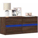  Zidni TV ormarić s LED svjetlima smeđa boja hrasta 100x31x45 cm | Eponuda.ba