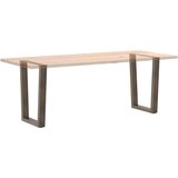 vidaXL Noge jedilne mize V-oblika 2 kosa naravno jeklo 60x(72-73,3) cm | Shoptok.si