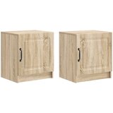  Noćni ormar 2 pcs Hrast sonoma 43 x 34,5 x 47 cm | shoptok.hr