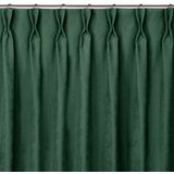  Curtain MILANA color bottle green style classic flex 7.5 cm with double pleat chenille 140x270 HOMEDE | shoptok.hr