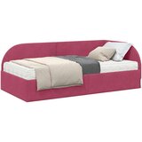  Kutni krevetni okvir s madracem 2 kom. Crvena Baršun - boja crnog vina 90 x 200 cm | shoptok.hr