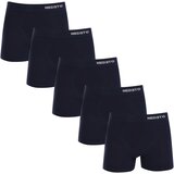Nedeto 5PACK Men's Boxer Shorts Seamless Bamboo Blue Cene