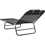  Sklopiva ležaljka za sunčanje Crna 182 x 55 x 85,5 cm Tekstilen | shoptok.hr