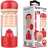 Pretty Love Emily crveni masturbator sa vibracijom od TPE-a — 18 cm — BM 900T65 1 Cene