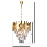  Luster na lancu ASPEN GOLD 9xE14/40W/230V | Eponuda.com