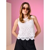 Sinsay Ažurirana bluza bez rukava | shoptok.hr