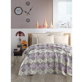 Mila Home Ljubičasti/krem pamučan prekrivač 200x230 cm Pique – Cijene