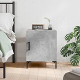 vidaXL Noćni ormarić siva boja betona 40x40x50 cm konstruirano drvo | shoptok.hr