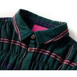  Dječja haljina dugih rukava s volanima tamnozelena 116 | shoptok.hr