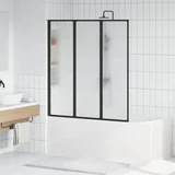 tuš paravan crna 132 x 2 x 140 cm aluminij