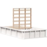 vidaXL krevetna konstrukcija s pohranom bijelo 90 x 190 cm boja drva | shoptok.hr