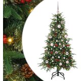 vidaXL Umetno Zložljivo Božično Drevo Zelena 150 cm PE in PVC | Shoptok.si