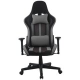XXXL Gaming Stol Carlos, Siva, Črna | Shoptok.si