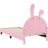  Otroški posteljni okvir z vznožjem Roza 80 x 200 cm PU, (5000104574) | Shoptok.si