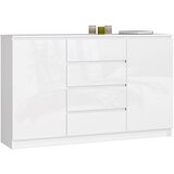AKORD KOMODA K160 2D 4SZ CLP BELA SJAJ, (21703218) | Shoptok.si