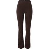 Lindex Hlače na rob 'Beatrix' temno rjava | Shoptok.si