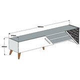 Hanah home tv polica beril 2 walnut | ePonuda.com