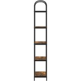 vidaXL Knjižna polica Dimljeni hrast 60 x 30 x 183 cm Konstruiran les | Shoptok.si