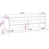  LED TV kabinet Hrast artisan Konstruirano drvo | shoptok.hr