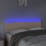  LED uzglavlje boja cappuccina 144 x 5 x 78/88cm od umjetne kože | Eponuda.com