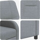  Fotelja s nagibom Svjetlosiva Tkanina | shoptok.hr