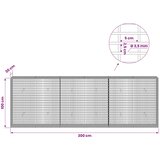  Gabion s žicom debljine 3,5 mm i mrežom 5x2,5 cm 300x30x100 cm | shoptok.hr