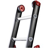 Altrex Večnamenska lestev z aluminijasto oblogo, 3-delna, črna, 3 x 8 klinov | Shoptok.si